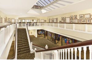 Atrium area of Trump Turnberry clubhouse