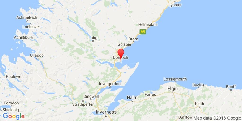 Dornoch Royal Golf Hotel Location