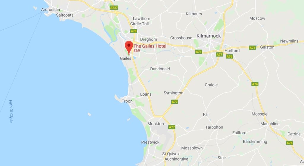 Gailes Hotel Location